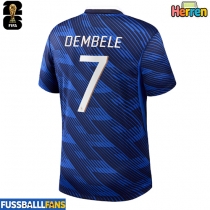 Frankreich Ousmane Dembele #7 Heimtrikot EM 2024 Kurzarm